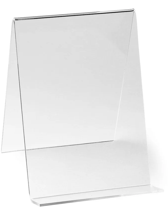 Suporte de livros em acrílico transparente